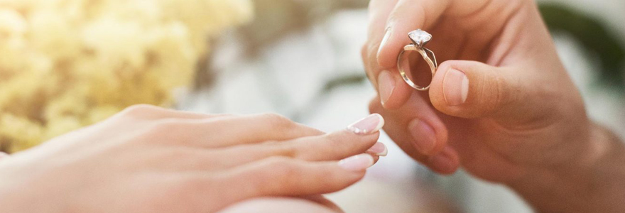 bague de fiançailles en diamant